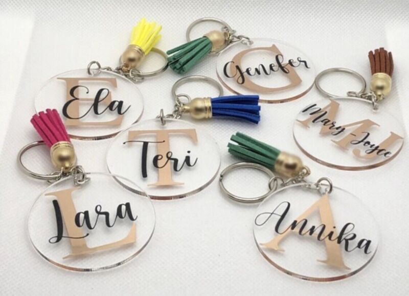 Personalised keyrings