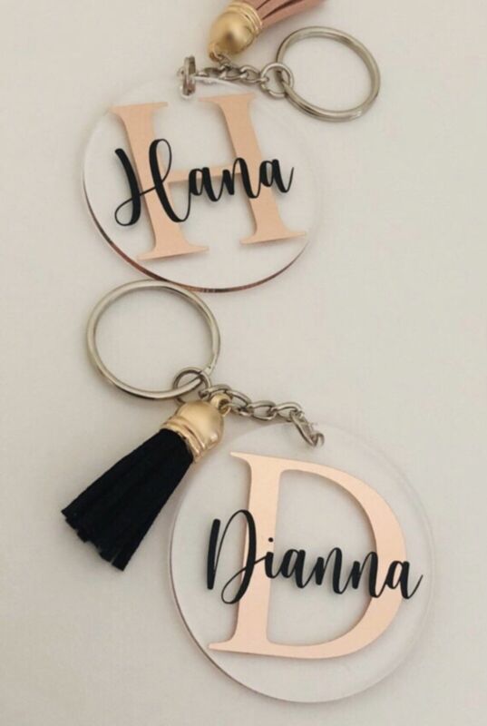 Personalised keyrings