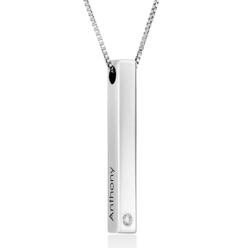Birthstone Necklaces - Silver