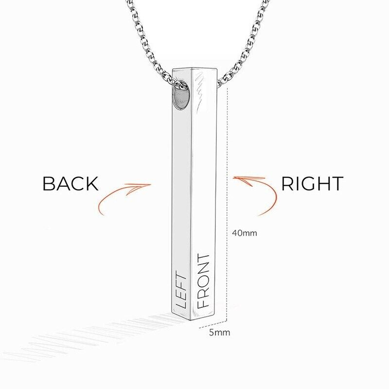 Birthstone Necklaces - engraved