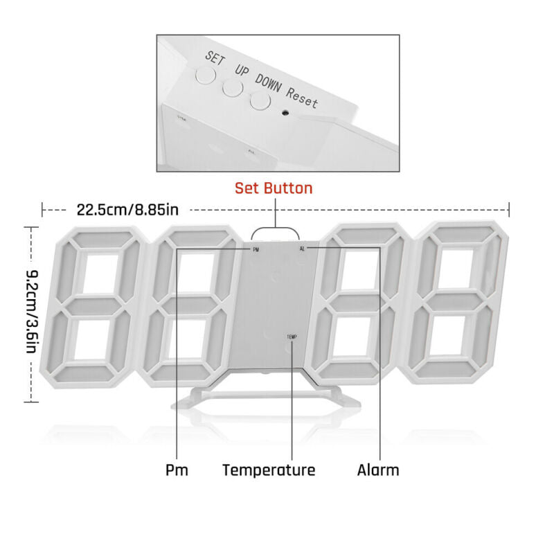 LED Wall Clock