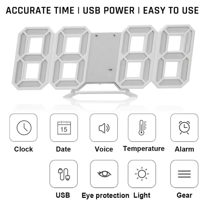 LED Wall Clock