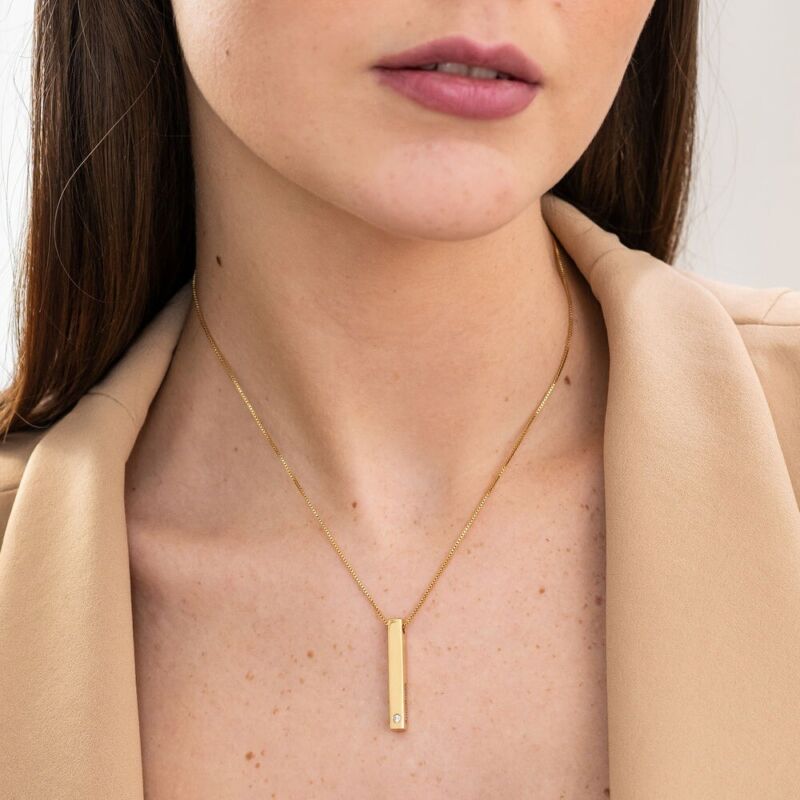 Birthstone Necklaces - Gold