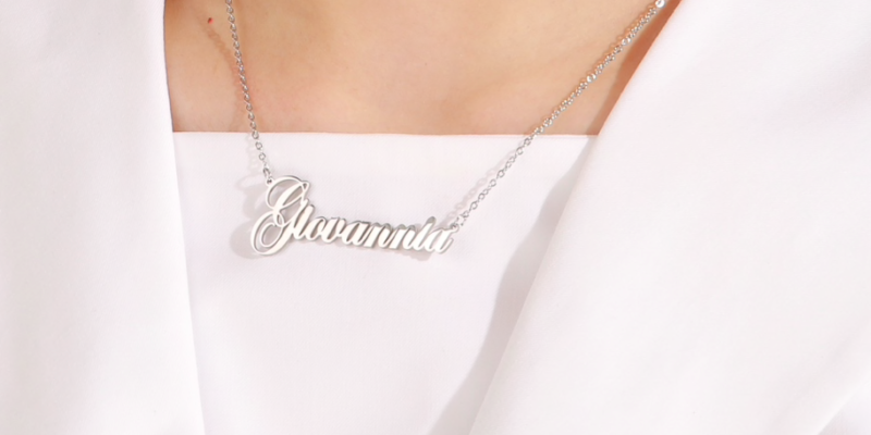 Personalised necklace, gifts for teenage girl- silver