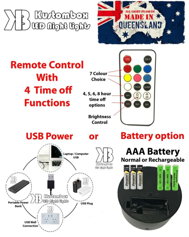 Game Controller Personalised Night Light for XBOX or Playstation