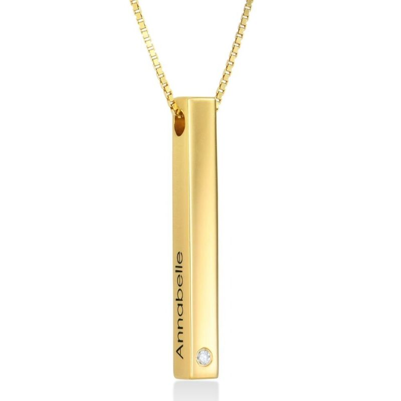 Birthstone Necklaces - Gold