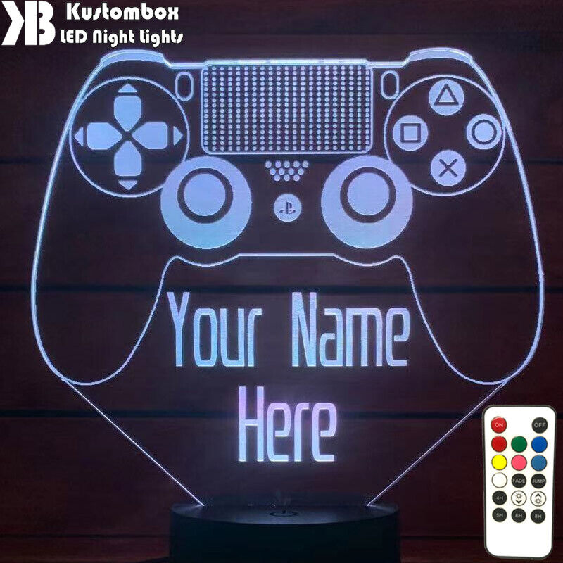Game Controller Personalised Night Light for XBOX or Playstation