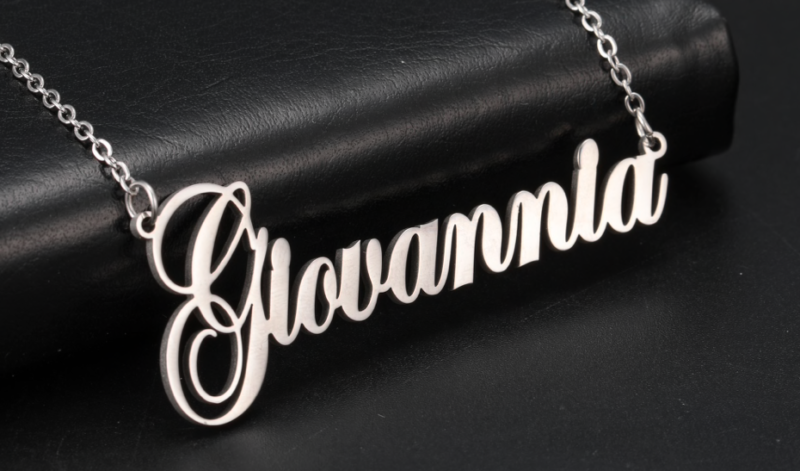 Personalised necklace, gifts for teenage girl - silver