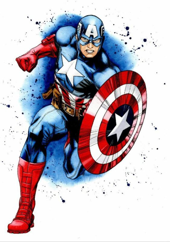 Superhero Poster Captain America